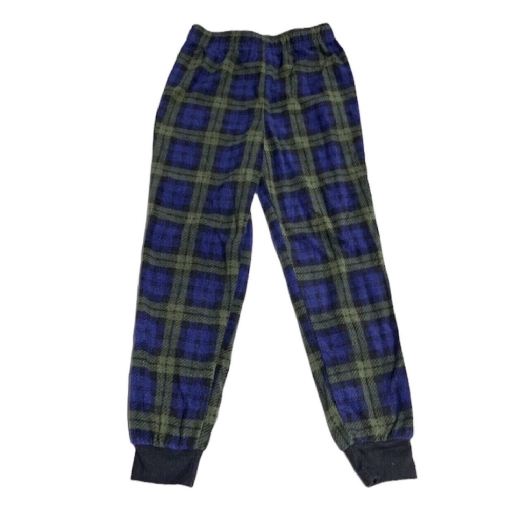 Hanes plaid fleece joggers/pajama pants 6/7y